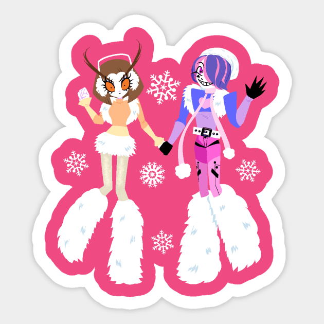 Twynova - Winter Wear Sticker by arcadekitten